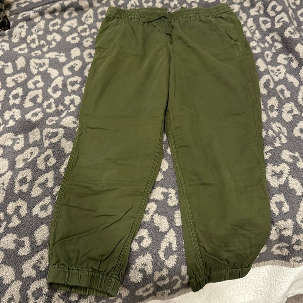 Jcrew dress joggers- olive green